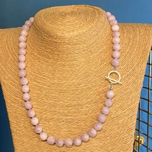Kunzite Knotted necklace