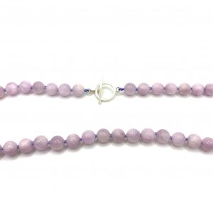 Kunzite Knotted necklace