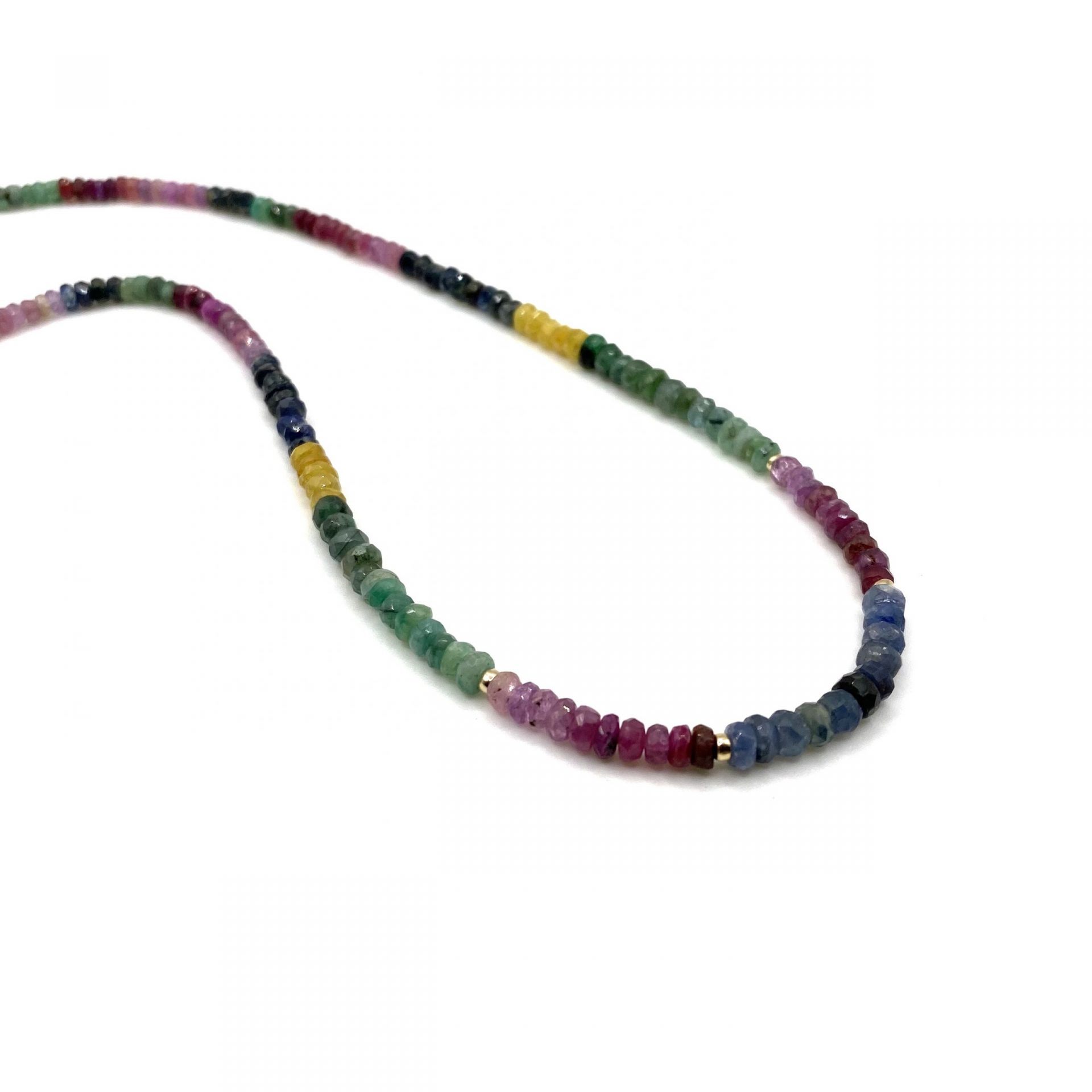 Sapphire & Emerald Necklace Angle