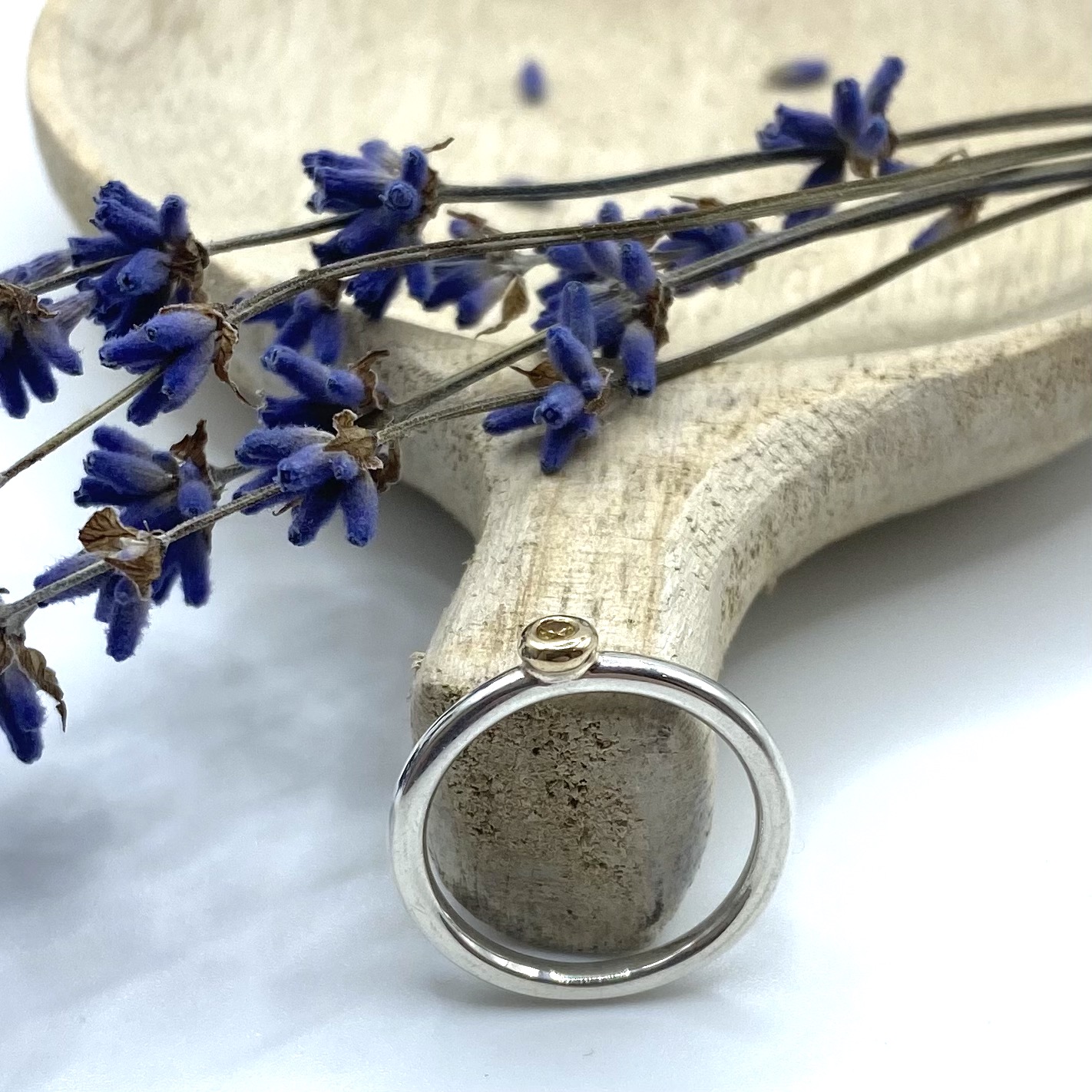 Yellow Sapphire Stacking Ring