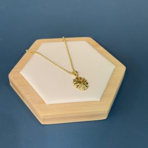 Limpet Shell Pendant and Chain - Gold