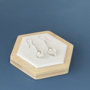 Freshwater Pearl Lily Earrings - Sterling Silver