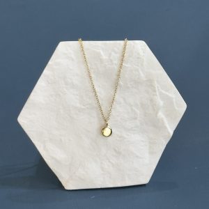 Recycled Gold Pebble Pendant - 9 Carat Gold