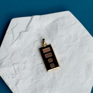 Gold Ingot Pendant - 9 Carat Gold